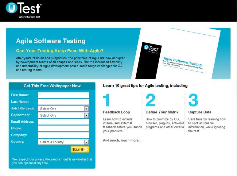 Web Design Sample Landing Page 3